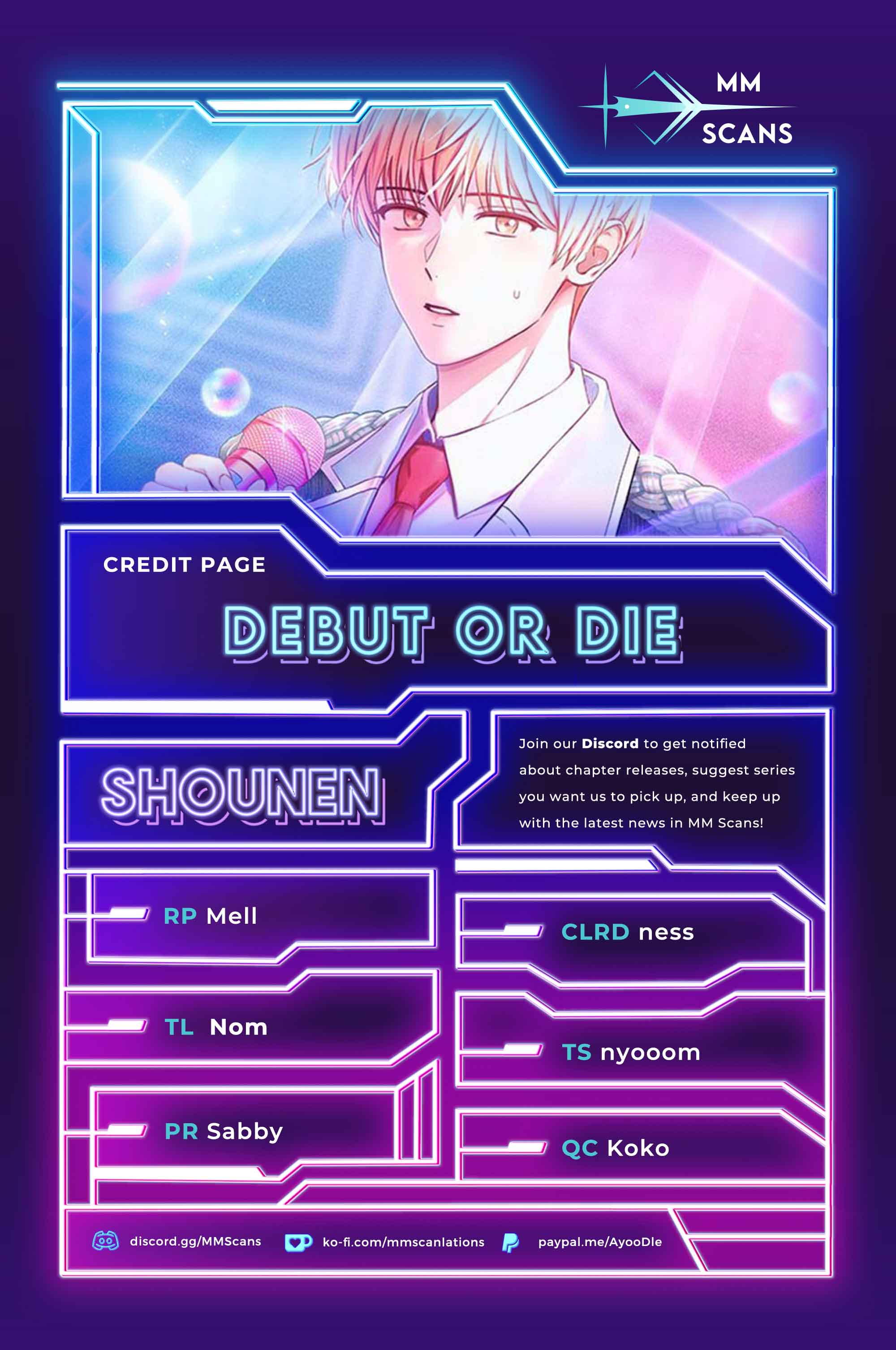 Debut or Die Chapter 34 - Page 1