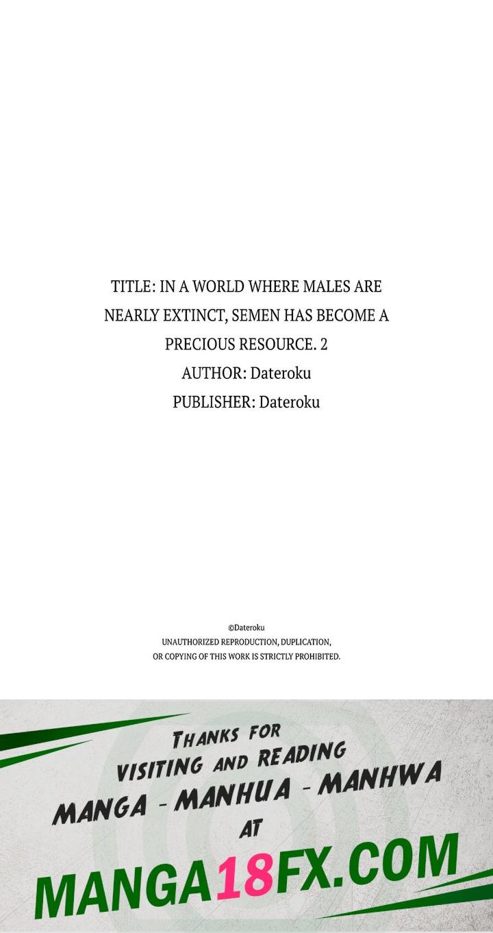 In a World Where Males Are Nearly Extinct, Semen Has Become a Precious Resource Chapter 28 - Page 7