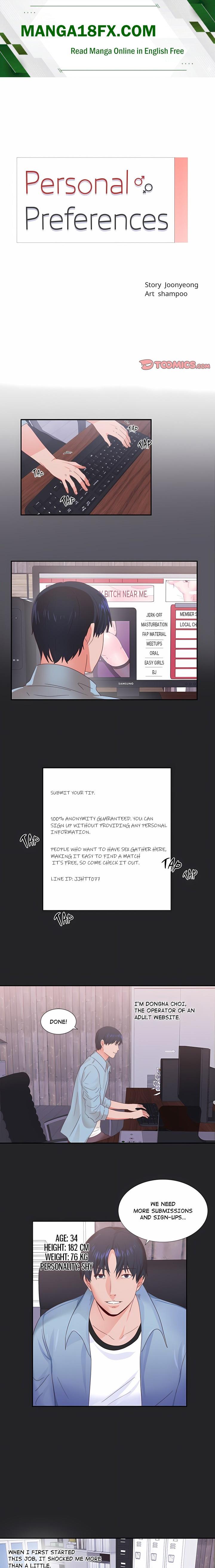 Personal Preferences Chapter 1 - Page 1
