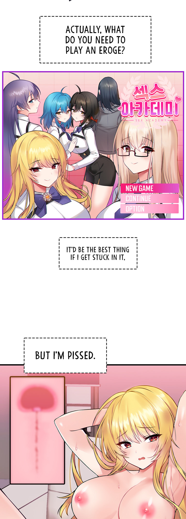 Trapped in the Academy’s Eroge Chapter 1 - Page 2