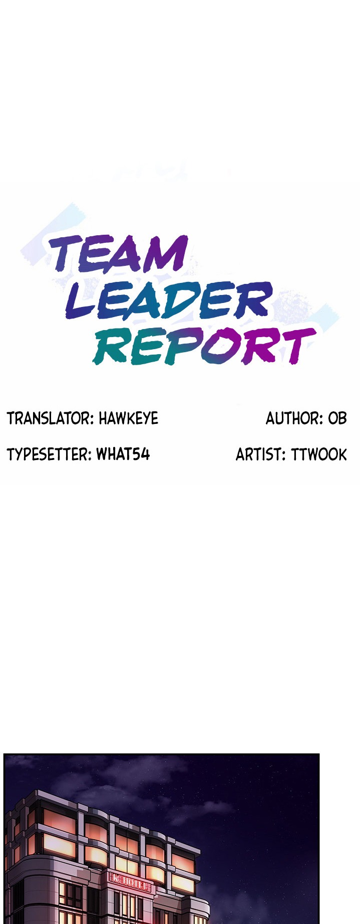 Team Leader Report Chapter 18 - Page 1