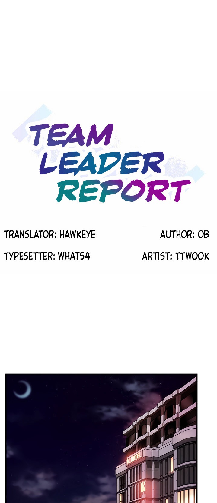 Team Leader Report Chapter 19 - Page 1