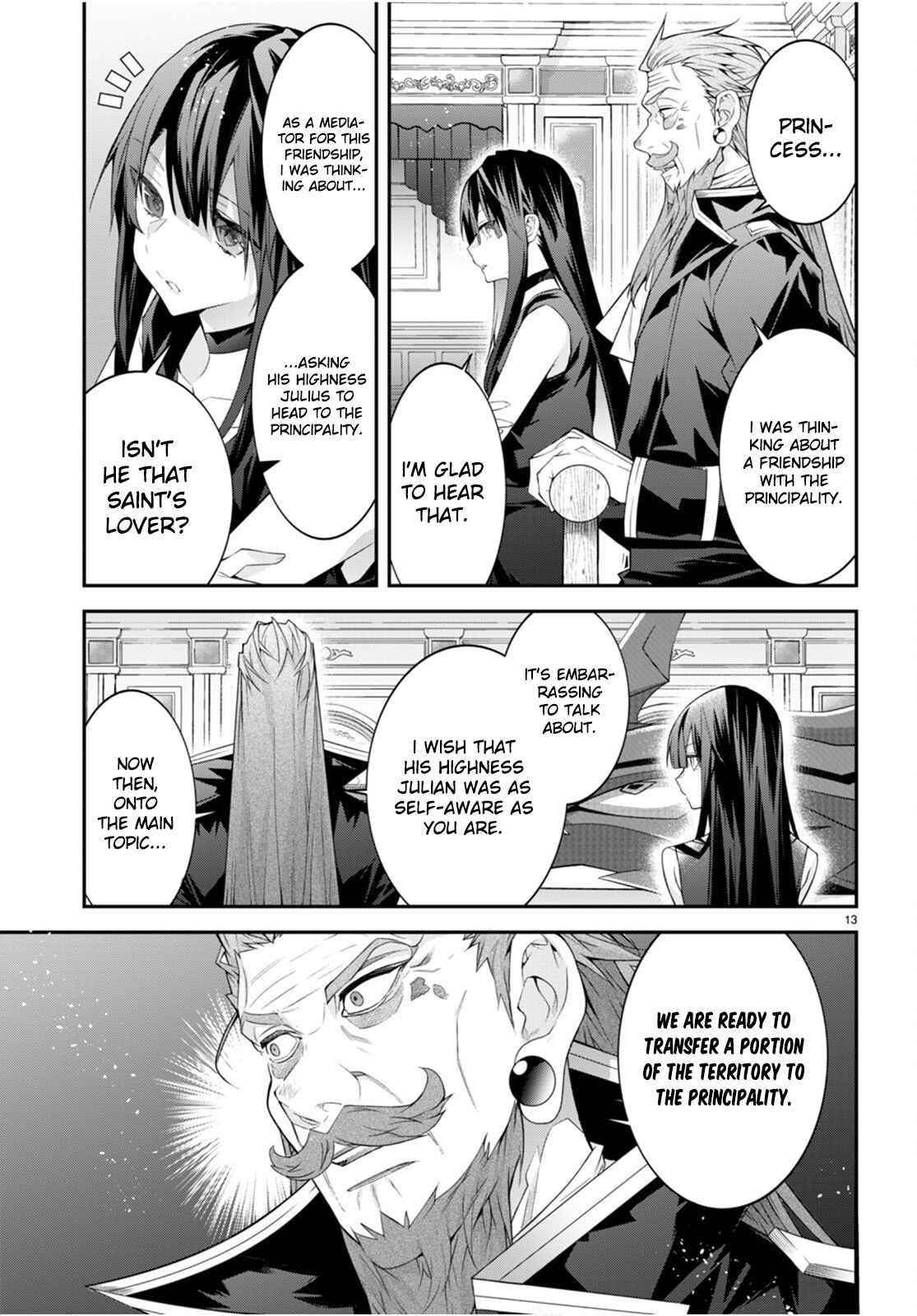 Otome Game Sekai wa Mob ni Kibishii Sekai desu Chapter 46 - Page 13