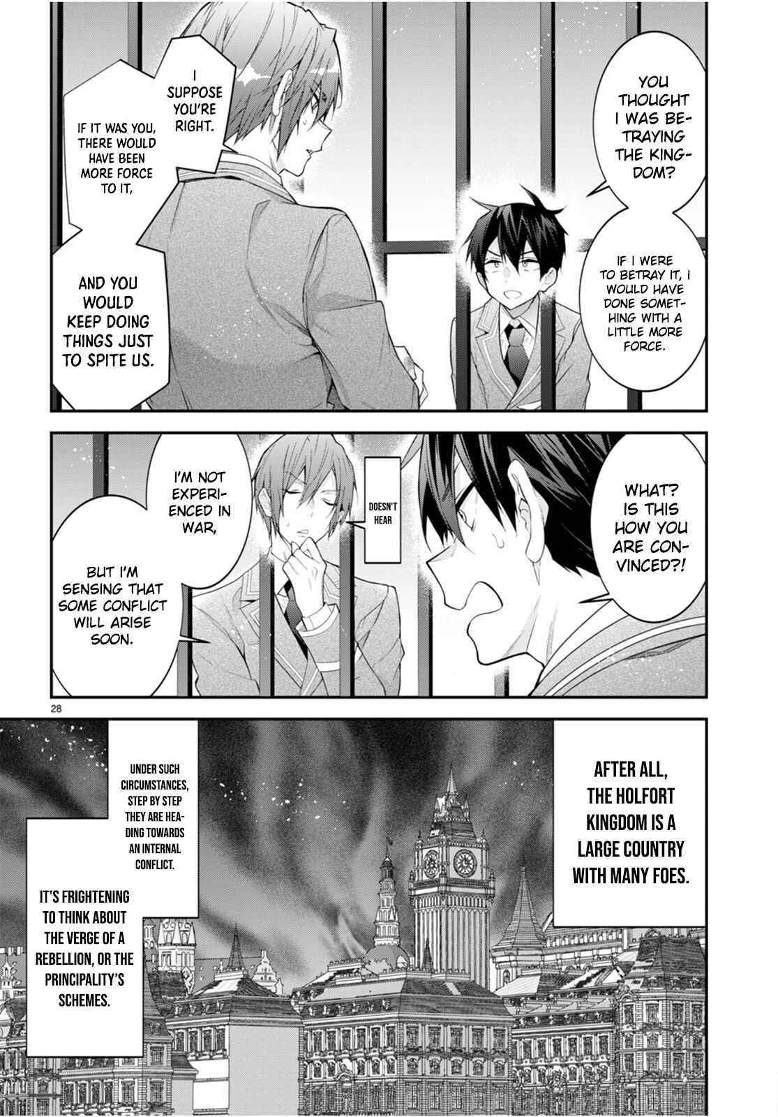 Otome Game Sekai wa Mob ni Kibishii Sekai desu Chapter 46 - Page 28