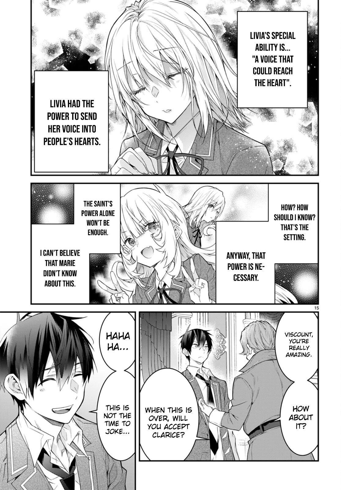 Otome Game Sekai wa Mob ni Kibishii Sekai desu Chapter 51 - Page 15