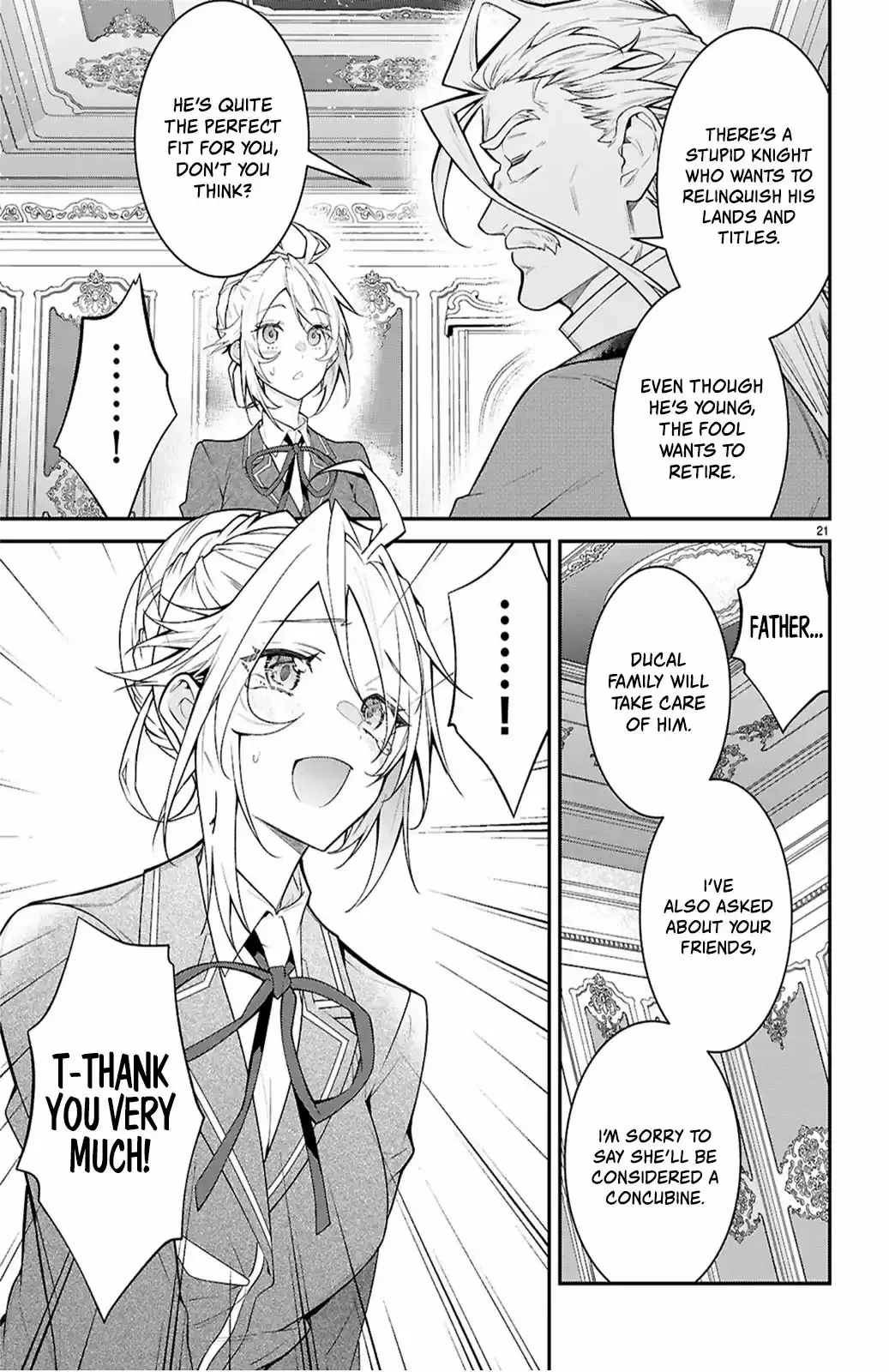 Otome Game Sekai wa Mob ni Kibishii Sekai desu Chapter 65 - Page 21
