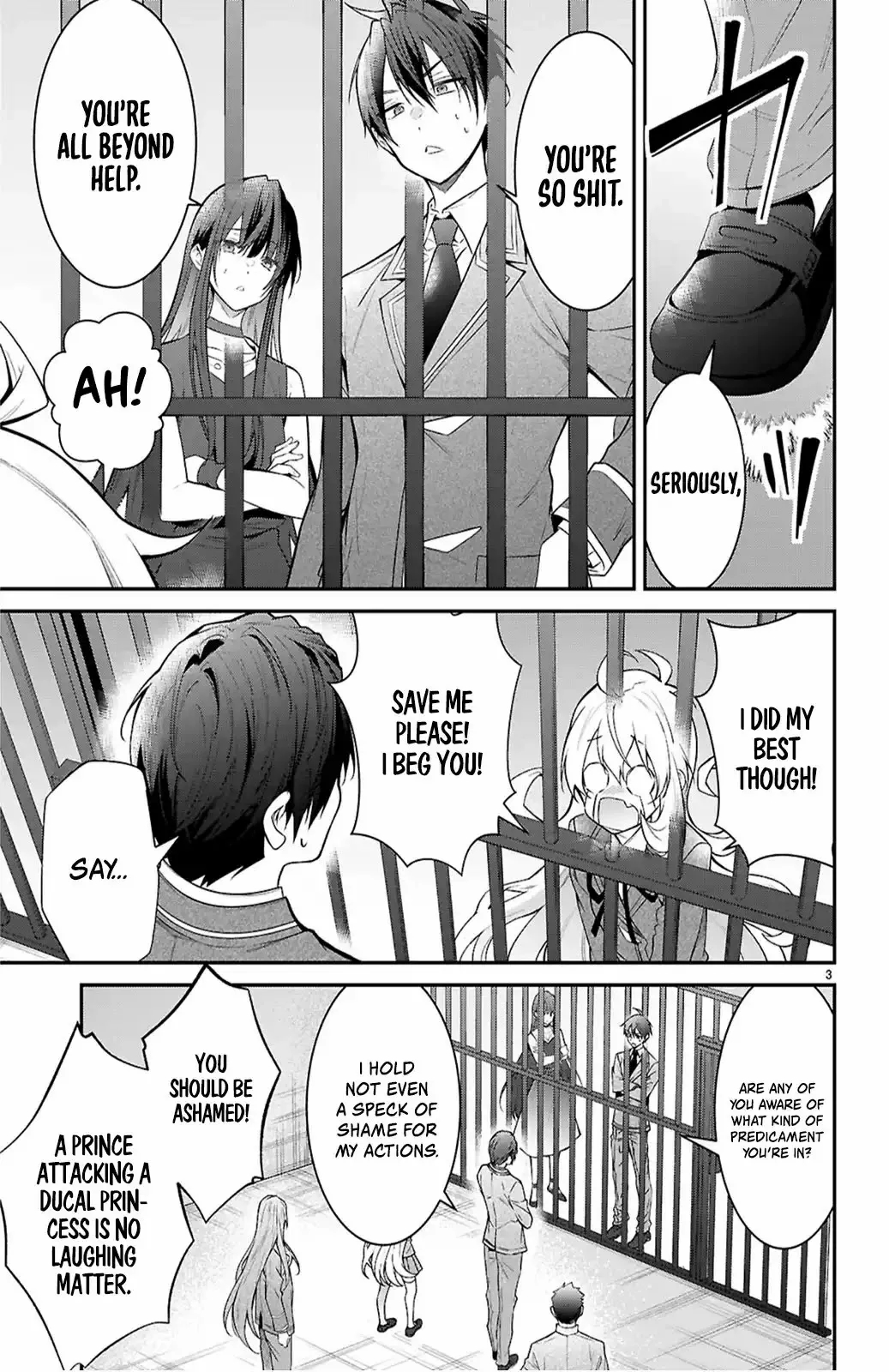 Otome Game Sekai wa Mob ni Kibishii Sekai desu Chapter 65 - Page 3