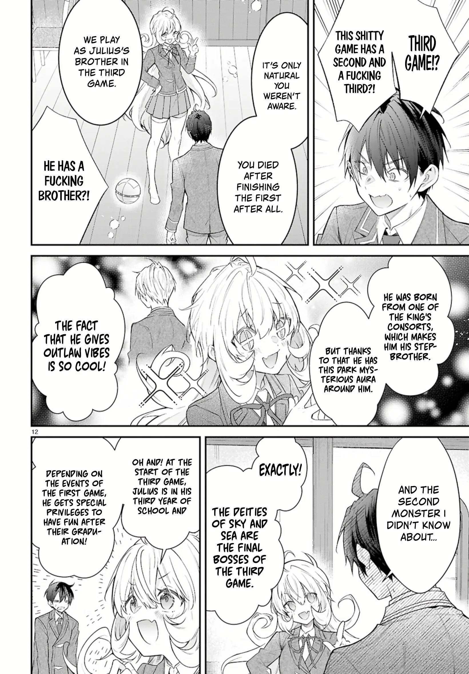Otome Game Sekai wa Mob ni Kibishii Sekai desu Chapter 67 - Page 12