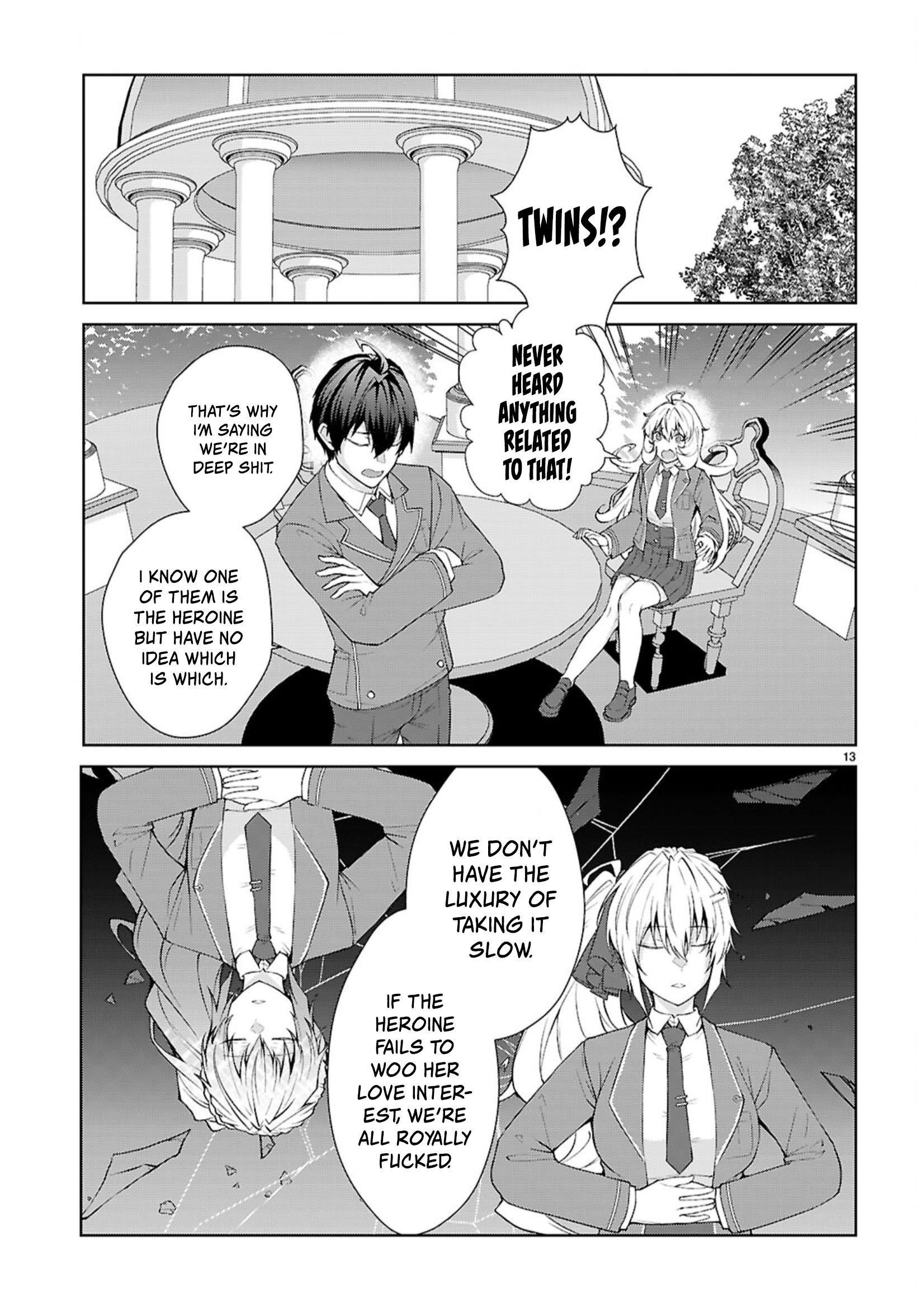 Otome Game Sekai wa Mob ni Kibishii Sekai desu Chapter 70 - Page 13