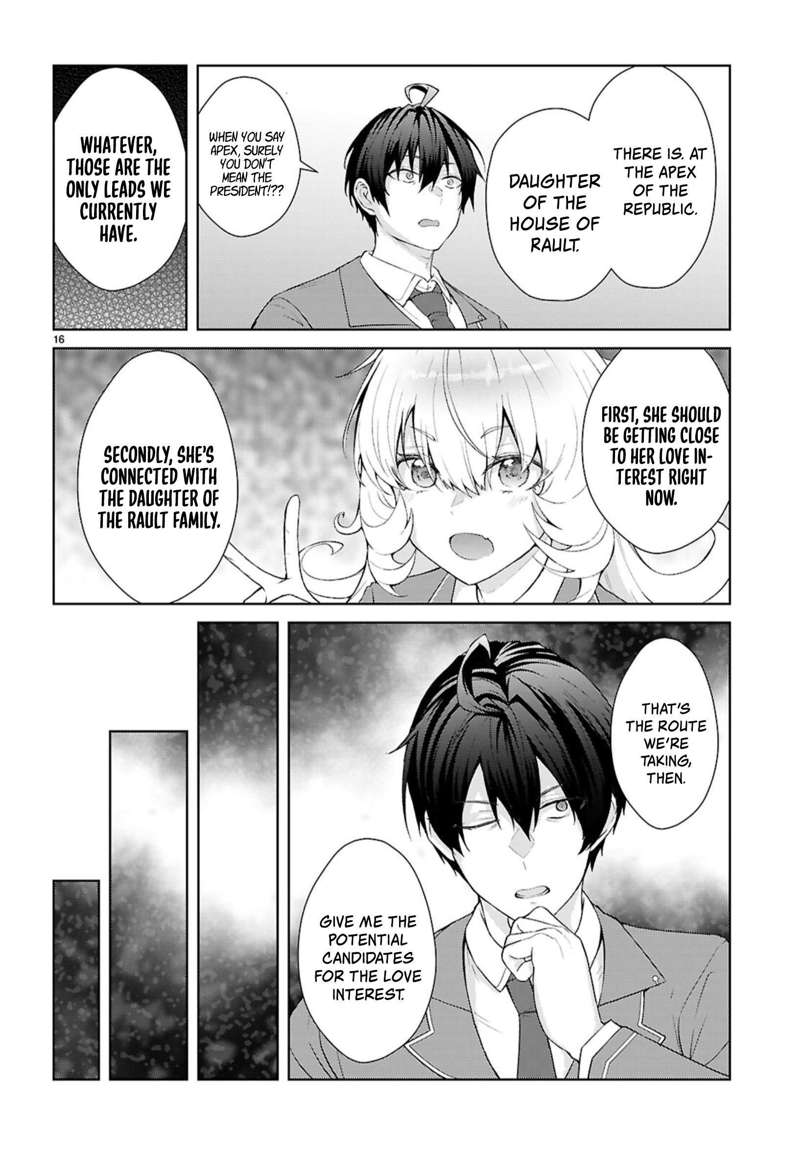 Otome Game Sekai wa Mob ni Kibishii Sekai desu Chapter 70 - Page 16