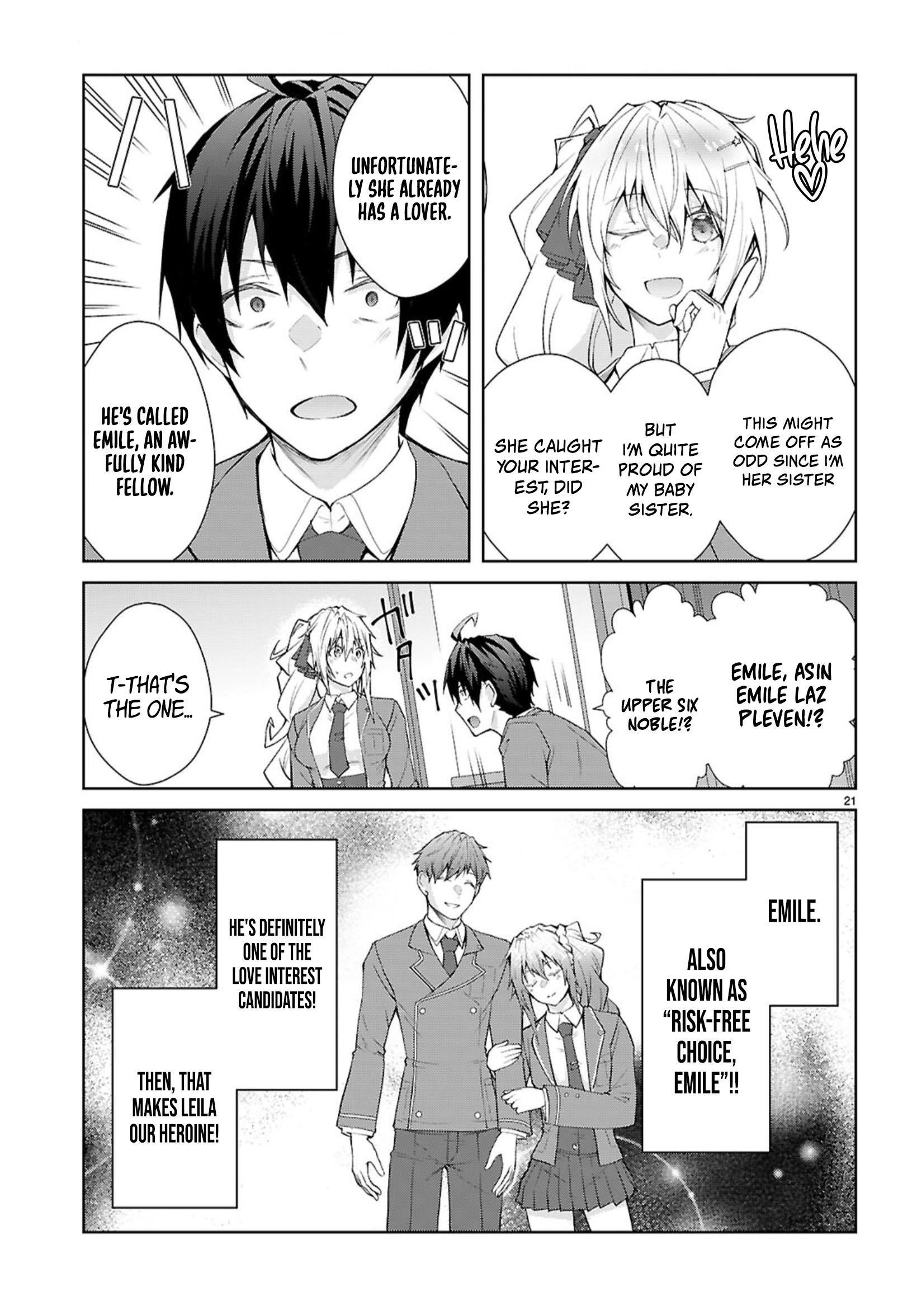 Otome Game Sekai wa Mob ni Kibishii Sekai desu Chapter 70 - Page 21