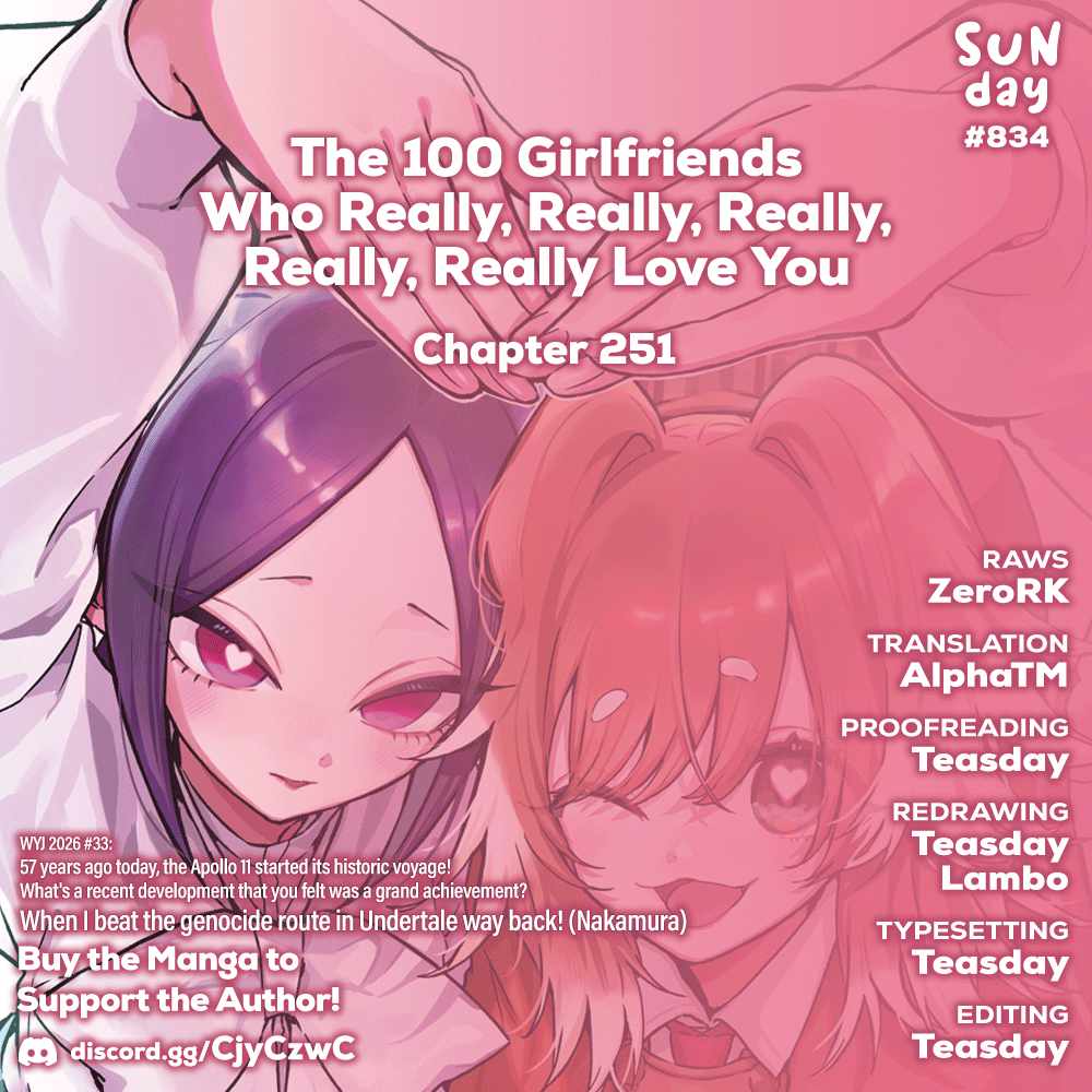 The 100 Girlfriends Who Really, Really, Really, Really, Really Love You Chapter 251 - Page 1