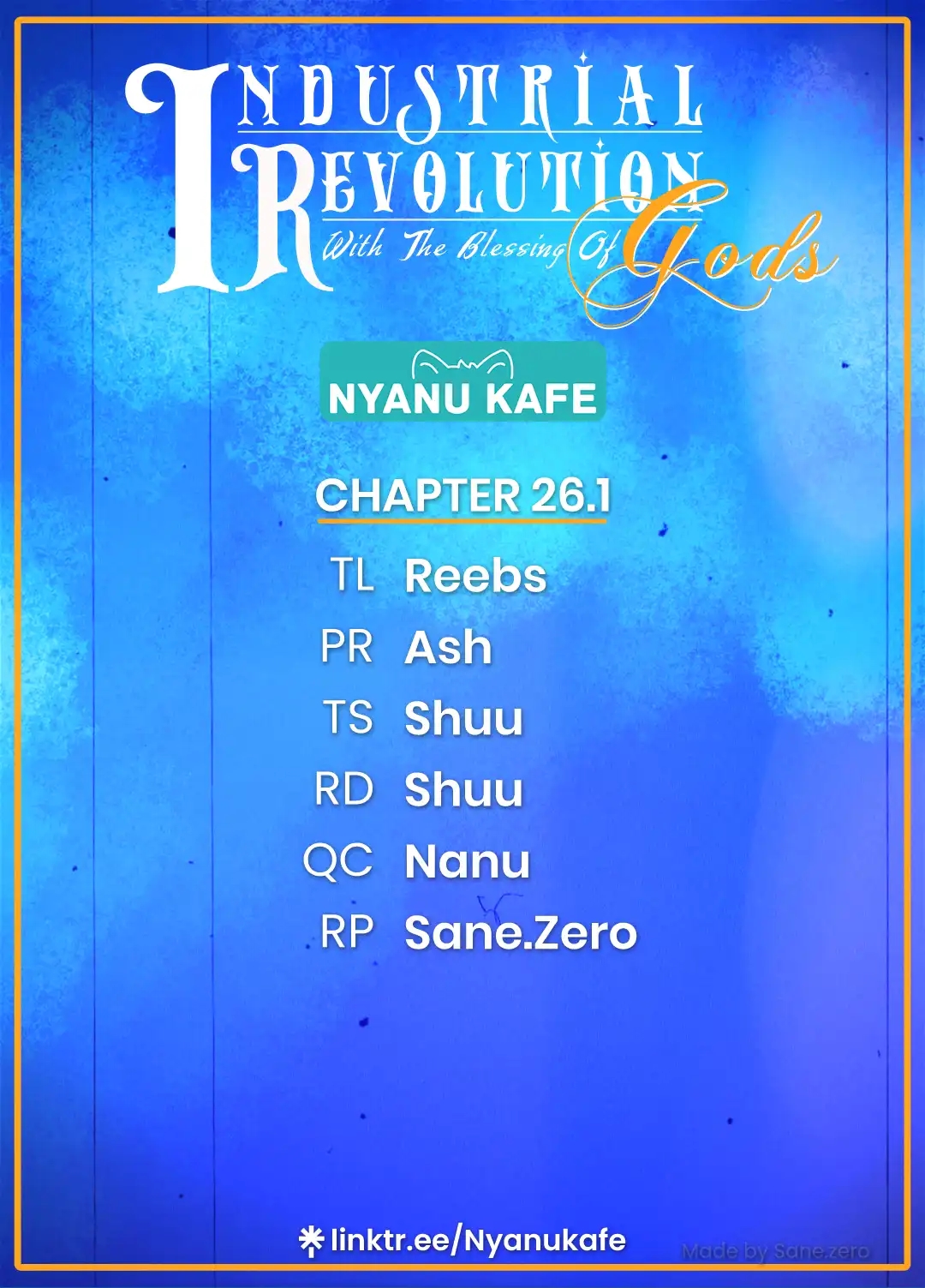 Revolution in production with the blessings of the gods – While living a leisurely, slow life in a corner of another world, somehow a diverse group of people gathered to form the strongest nation… Chapter 26.1 - Page 1