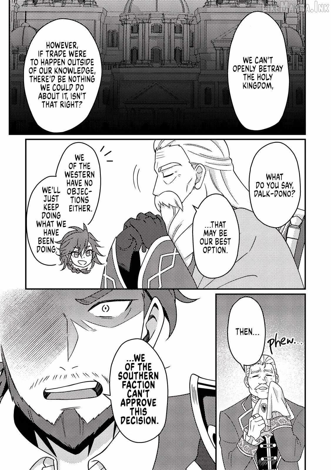 Revolution in production with the blessings of the gods – While living a leisurely, slow life in a corner of another world, somehow a diverse group of people gathered to form the strongest nation… Chapter 35.1 - Page 7