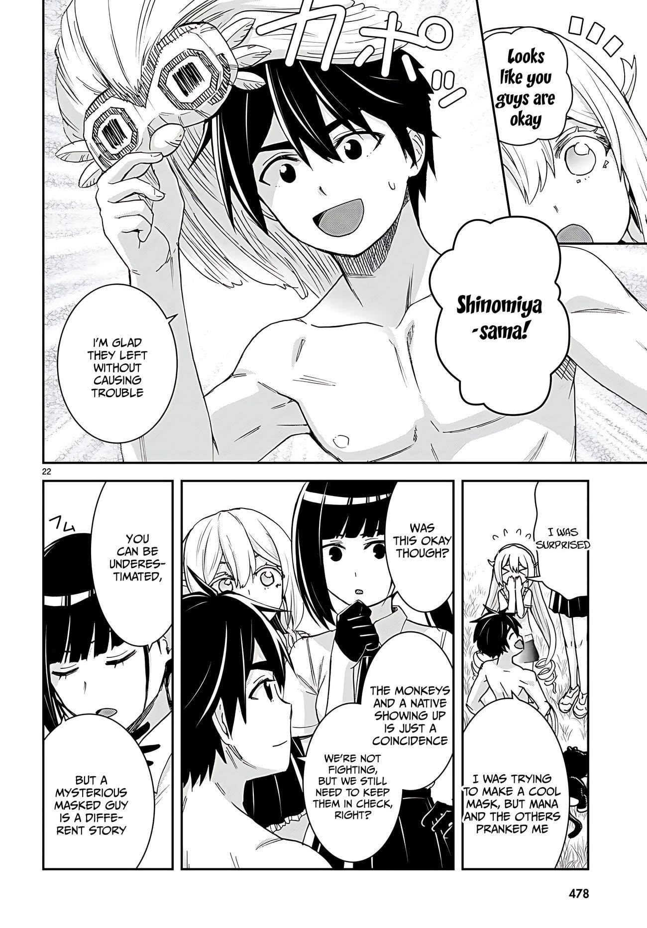 Isekai Yurutto Survival Seikatsu: Gakkou No Minna To Isekai No Mujintou Ni Tenishitakedo Ore Dake Rakushou Desu Chapter 34 - Page 23