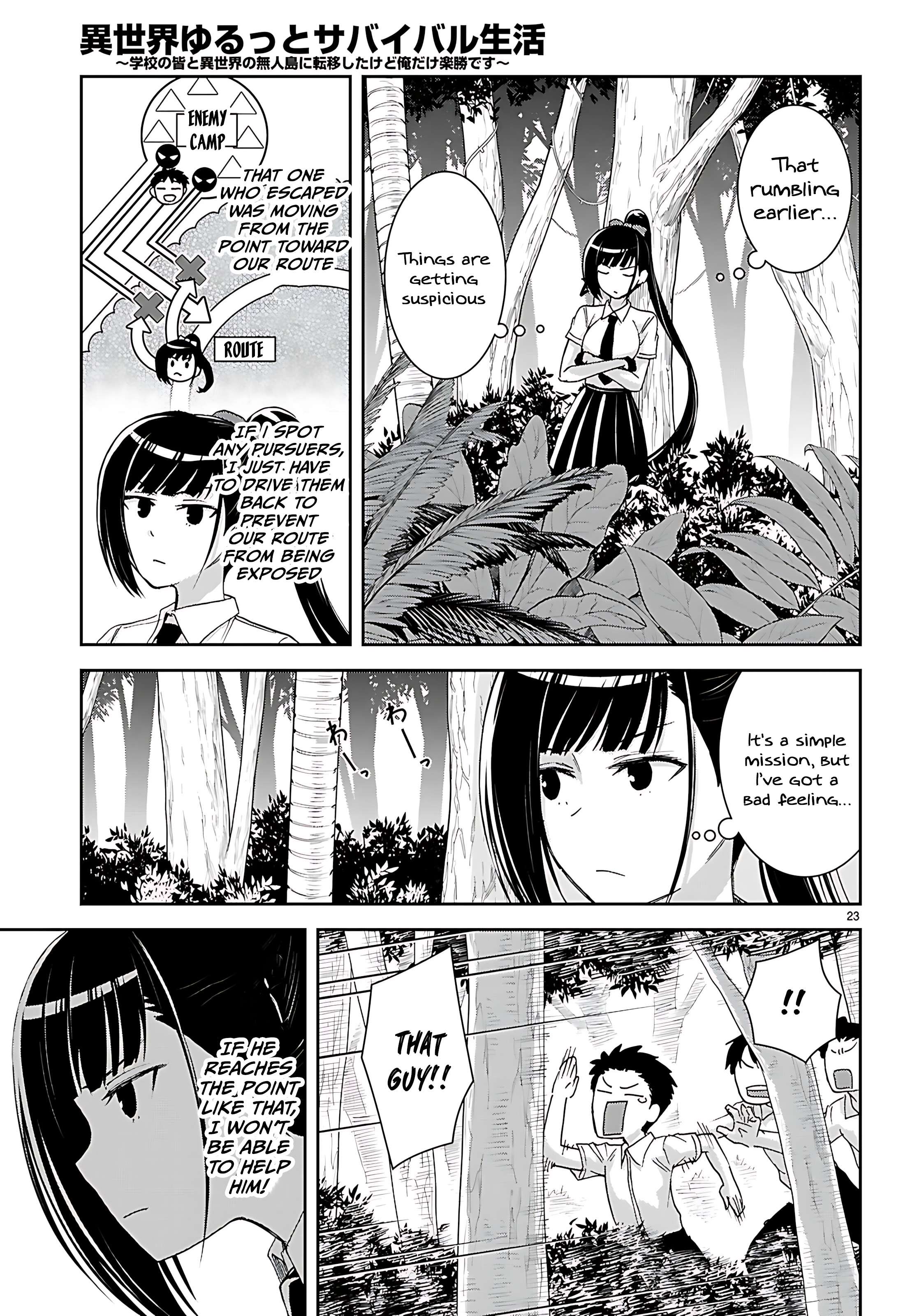 Isekai Yurutto Survival Seikatsu: Gakkou No Minna To Isekai No Mujintou Ni Tenishitakedo Ore Dake Rakushou Desu Chapter 45 - Page 25