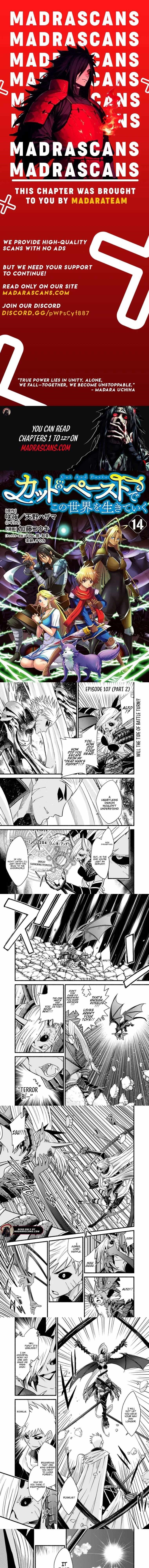 Living In This World With Cut & Paste Chapter 107.2 - Page 1