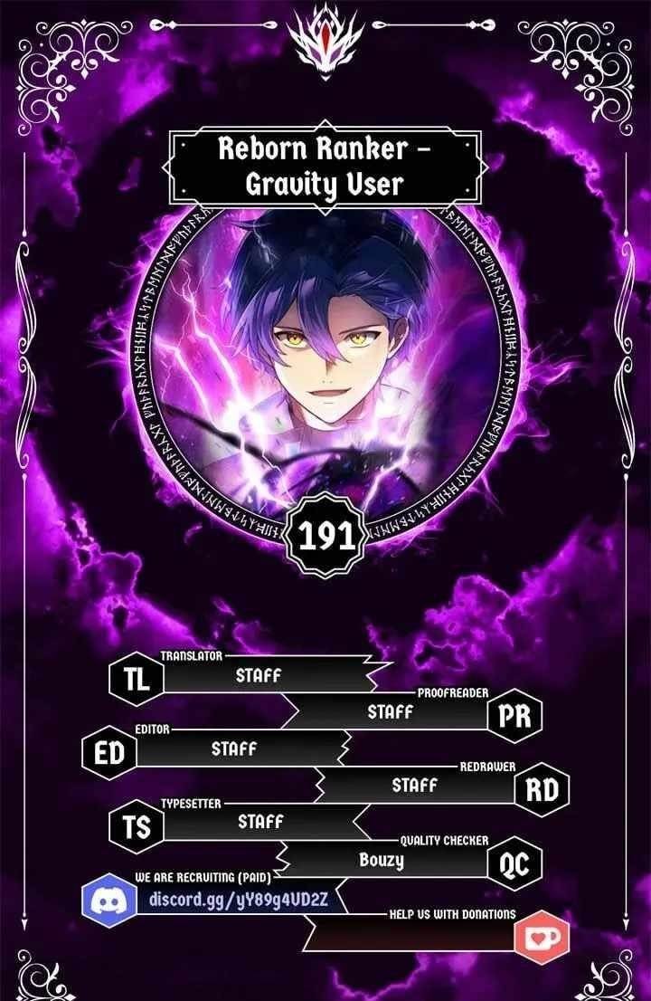 Reborn Ranker – Gravity User Chapter 191 - Page 1