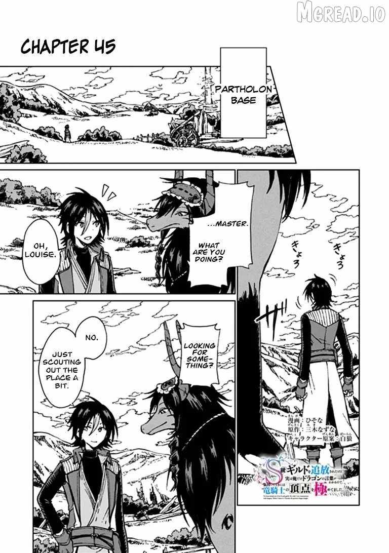 I’ve Been Kicked Out of an S-Rank Guild. But Only I Can Communicate With Dragons. Before I Knew It, I Became the Greatest Dragon Knight Chapter 45 - Page 2