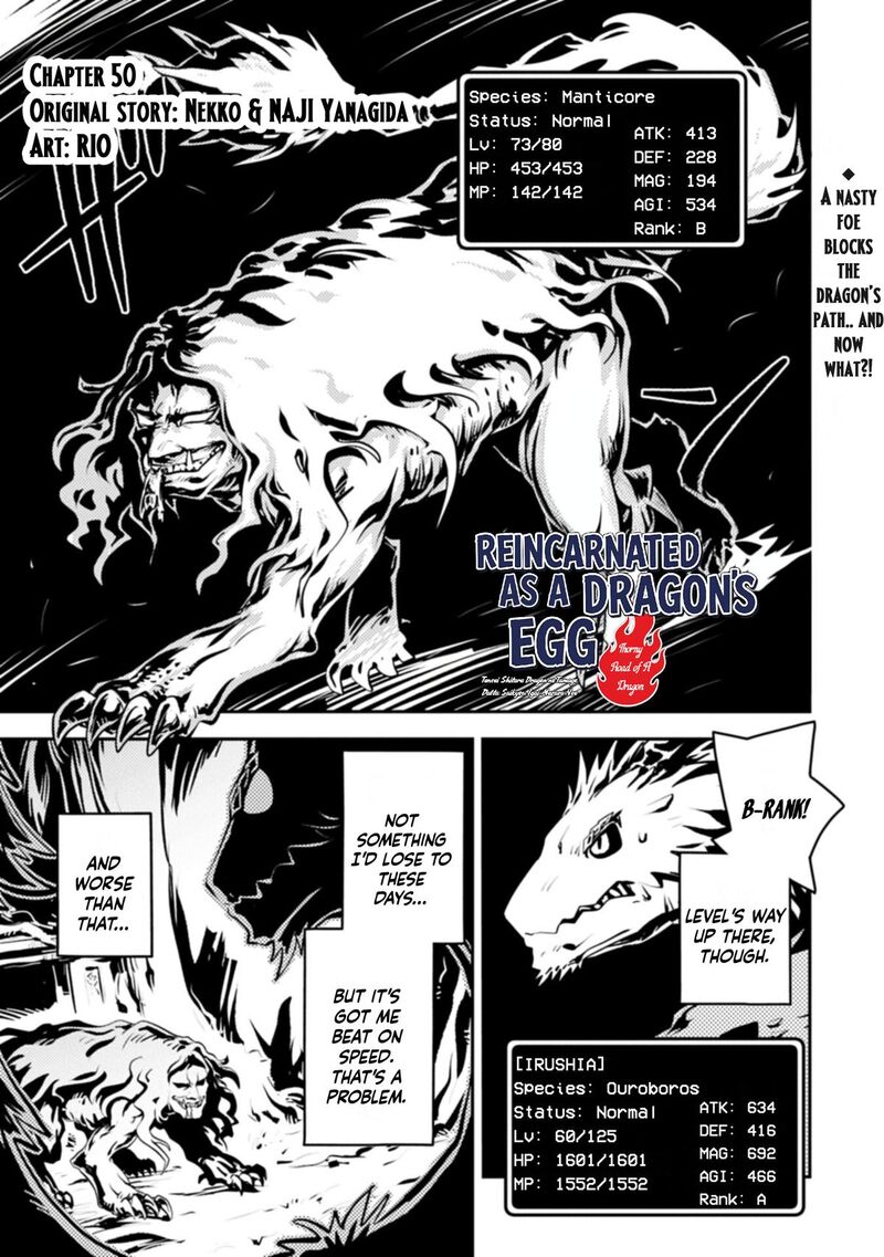 Tensei Shitara Dragon No Tamago Datta – Saikyou Igai Mezasa Nee Chapter 50 - Page 1