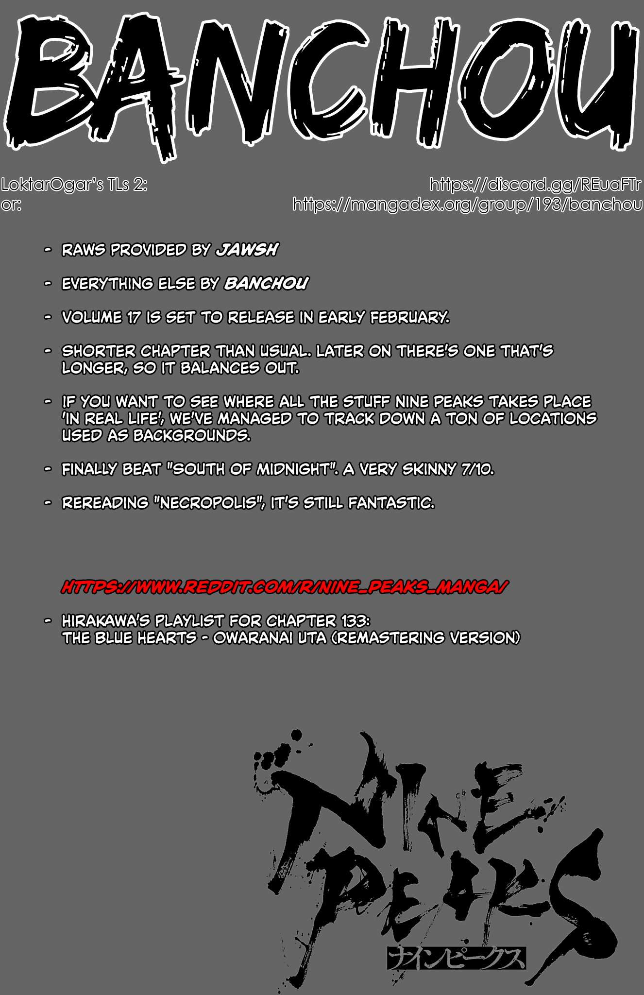 Nine Peaks Chapter 133 - Page 1