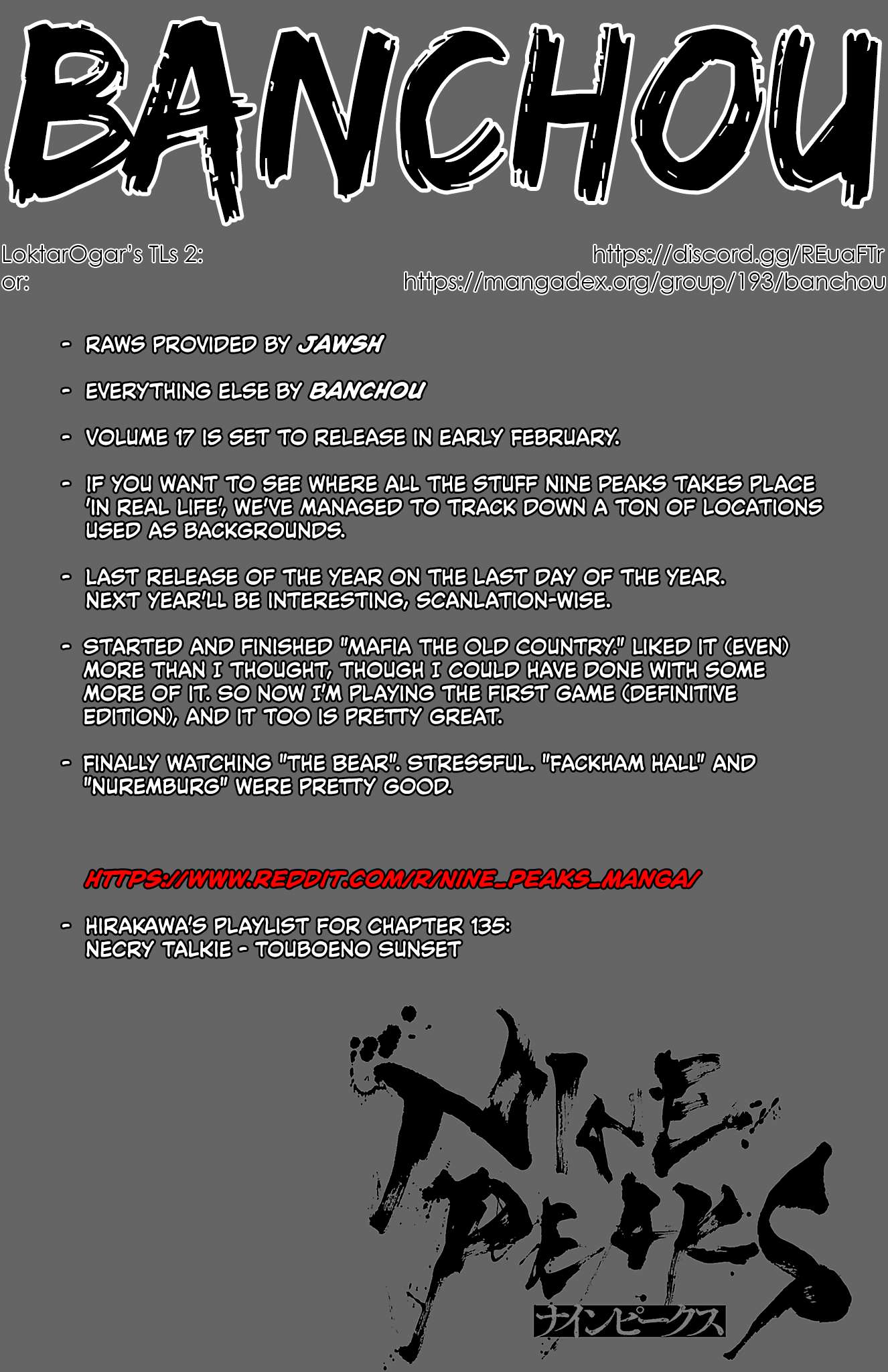 Nine Peaks Chapter 135 - Page 1