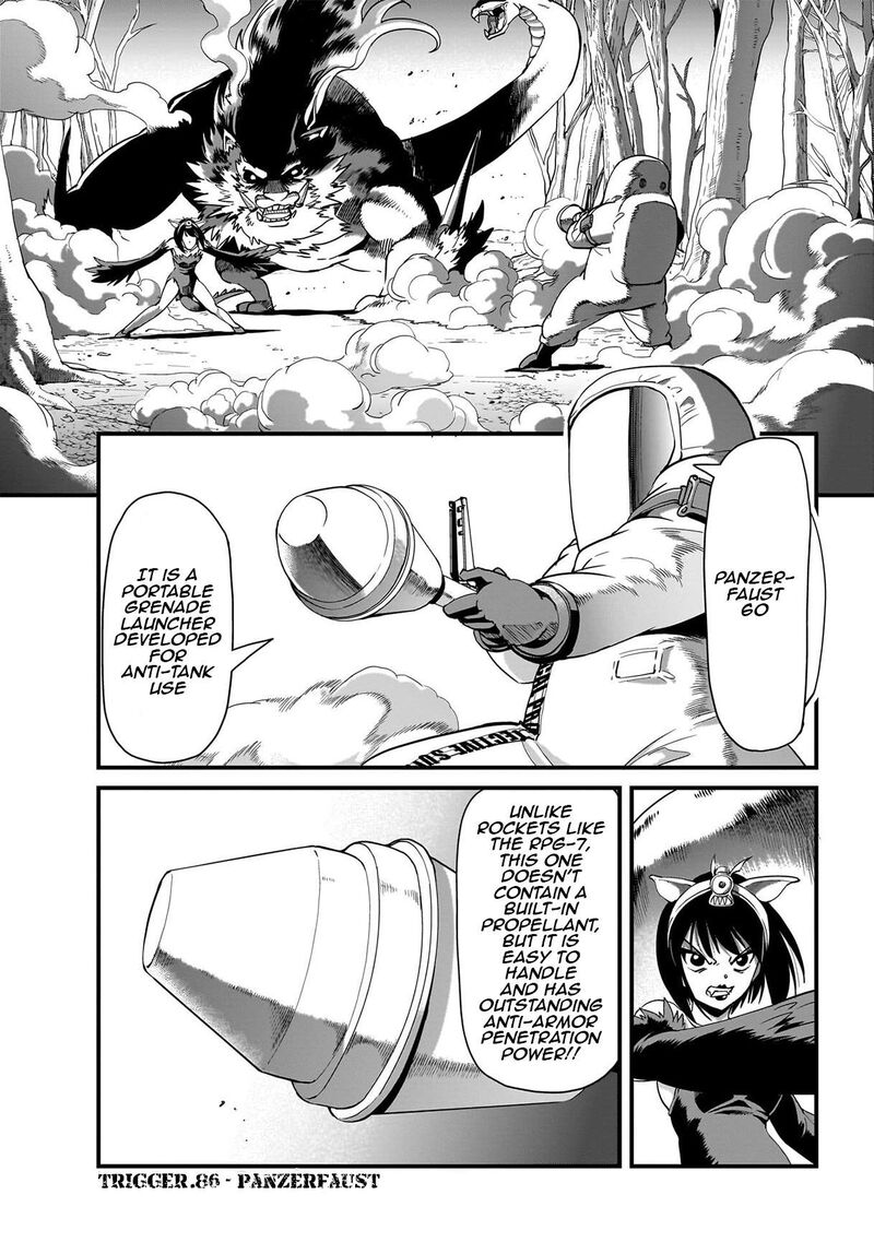 The gunner’s life of a middle-aged man summoned to another world and armed with a rifle: an airsoft addicted salaryman returns to the alternative world after work Chapter 86 - Page 1