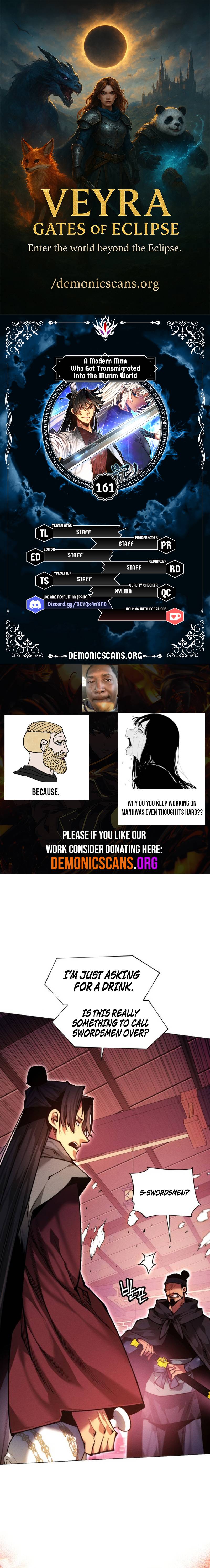 A Modern Man Who Got Transmigrated Into the Murim World Chapter 161 - Page 1