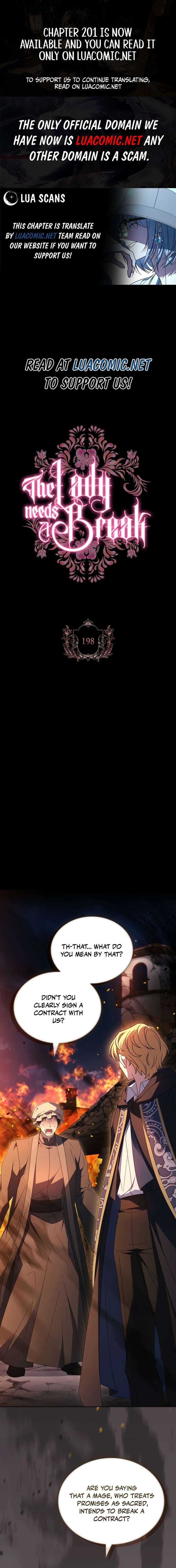 The Lady Wants to Rest Chapter 198 - Page 1