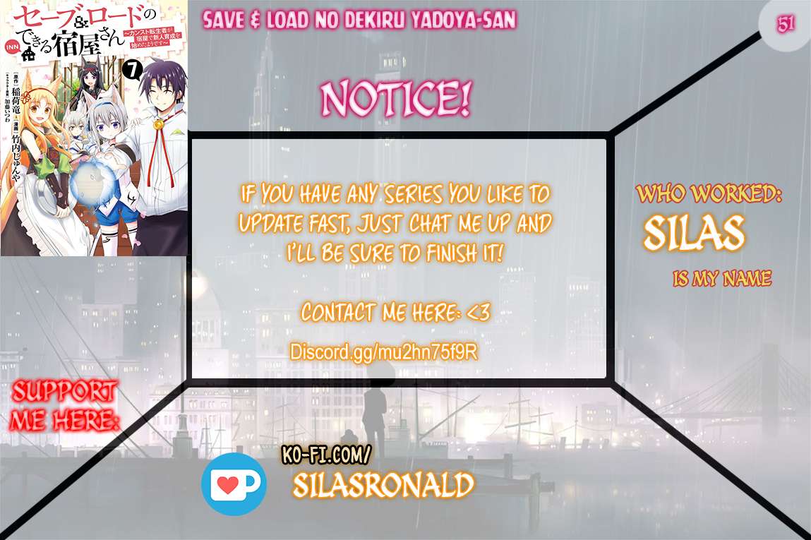 The Inn Where You Can Save and Load ~ It Seems an OP Reincarnator Has Begun Training Newcomers at an Inn ~ Chapter 51 - Page 1