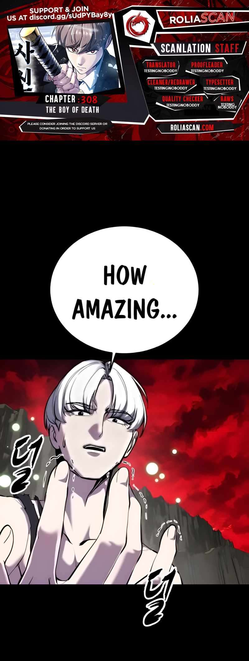 The Boy Of Death Chapter 308 - Page 1