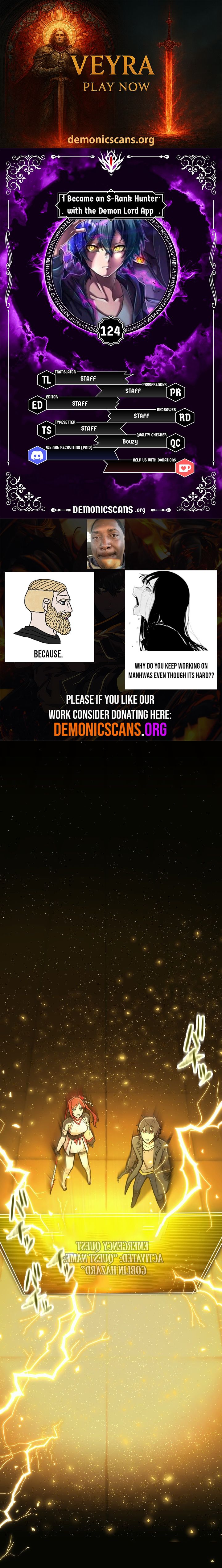 I Became an S-Rank Hunter with the Demon Lord App Chapter 124 - Page 1
