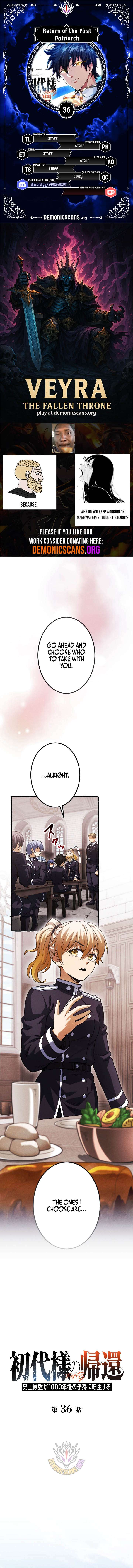 Return of the First Patriarch: The Strongest Reincarnates into His Descendant 1000 Years Later Chapter 36 - Page 1