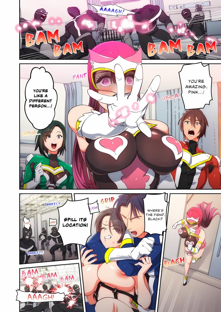 Pitiful Ranger Pink: I’m Such a Disgrace, but It Feels So Good! (Uncensored) Chapter 22 - Page 2